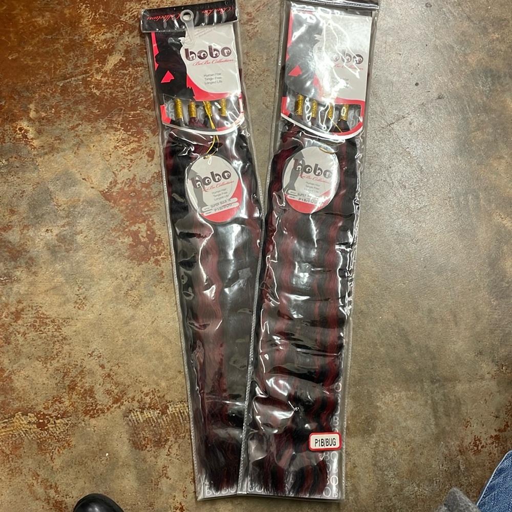 Bono Collection 18” super Bulk wet & wavy braiding hair extension 2 packs